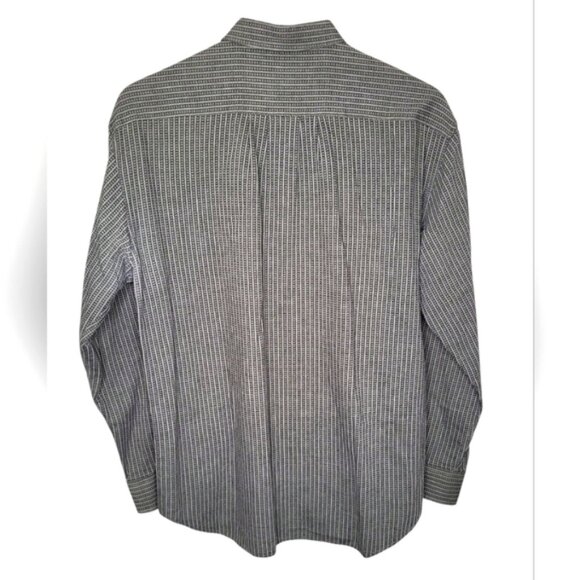 Mondo di Marco Men's Shirt Size L Gray Patterned Button-Up Long Sleeve - Picture 3 of 12